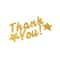 12 Pack: Gold Sparkle Thank You Stickers by Recollections&#x2122;